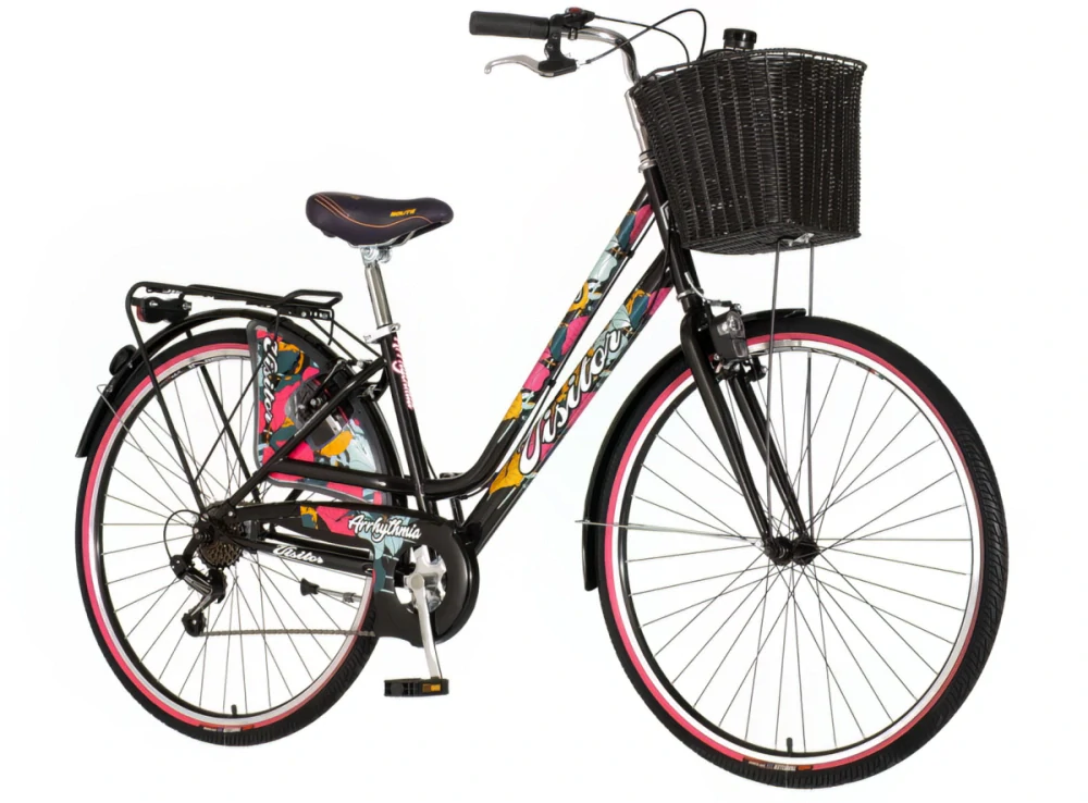 Bicykel Visitor Fashion Arrhythmia 28" Čierna Multicolor
