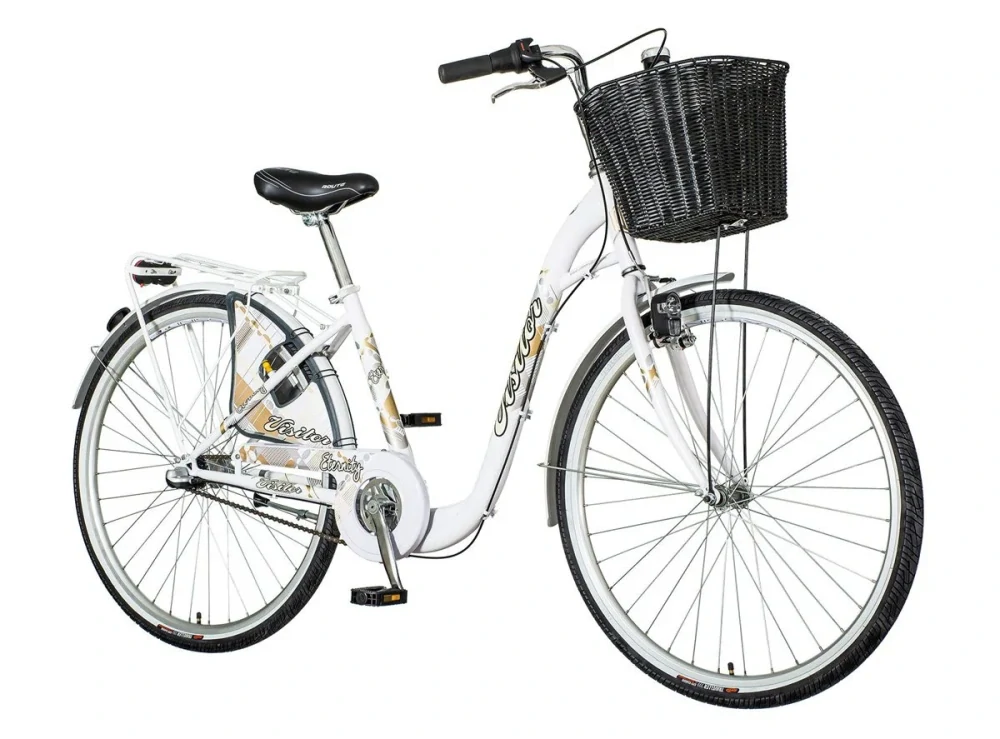 Bicykel Visitor Fashion Eternity 28" Biela Sivá