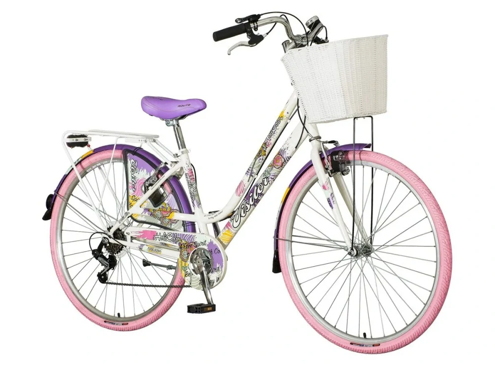 Bicykel Visitor Fashion Holicolor 28" Biela Multicolor