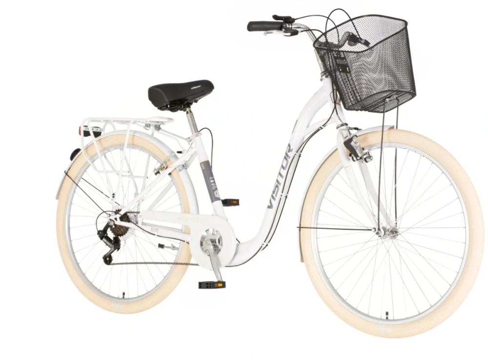 Bicykel Visitor Elite 28" Biela Sivá