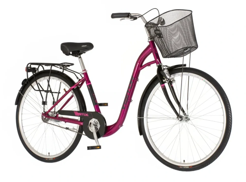 Bicykel Visitor Elite 28" Fialová Čierna