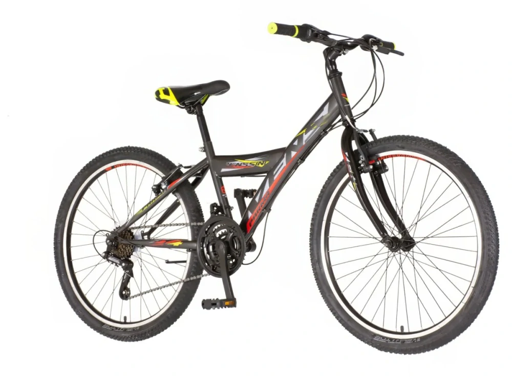 Bicykel Venssini Parma 24" Tmavá Sivá Biela Červená KIDS