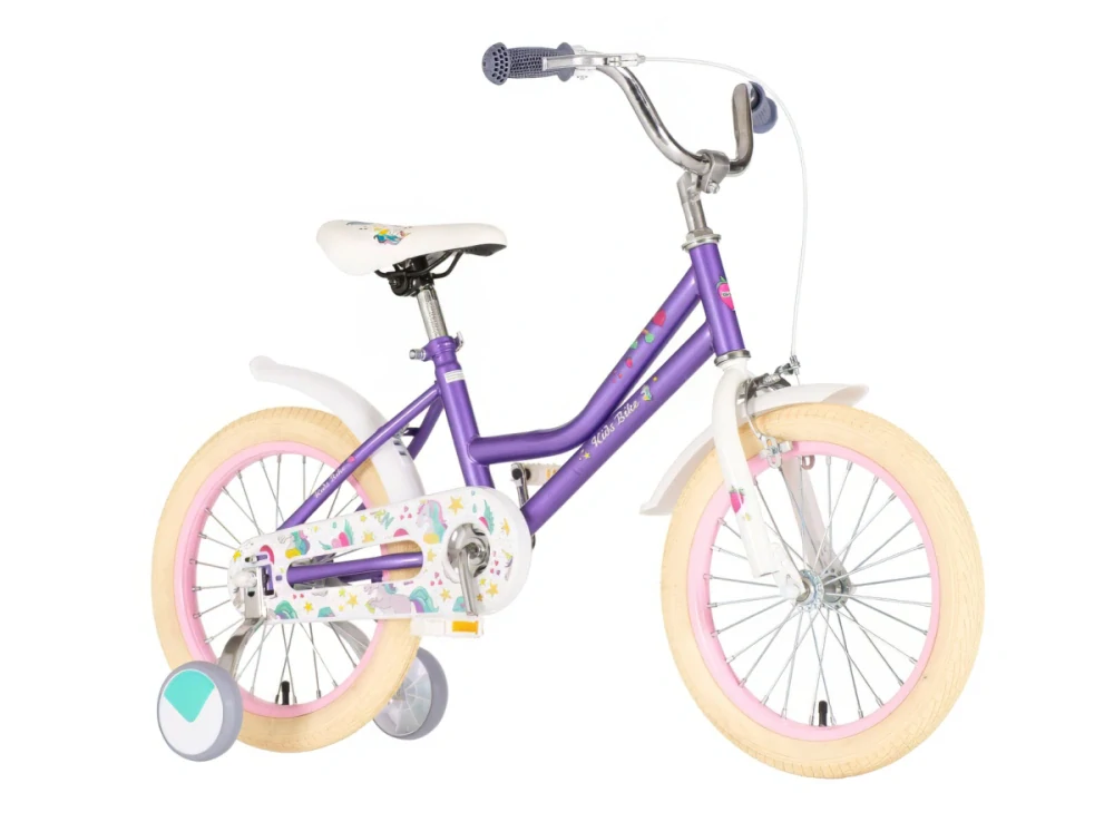 Bicykel Kids bike Unicorn fialová 16 2024 Girl