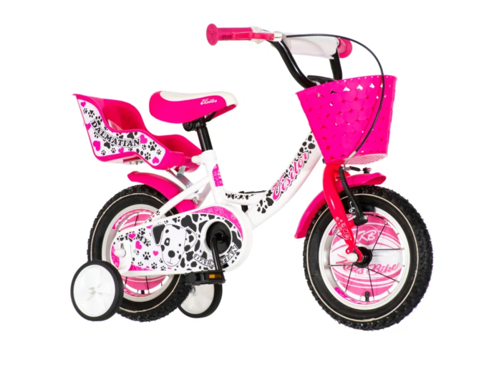 Bicykel Visitor Dalmatian 12" Biela Ružová