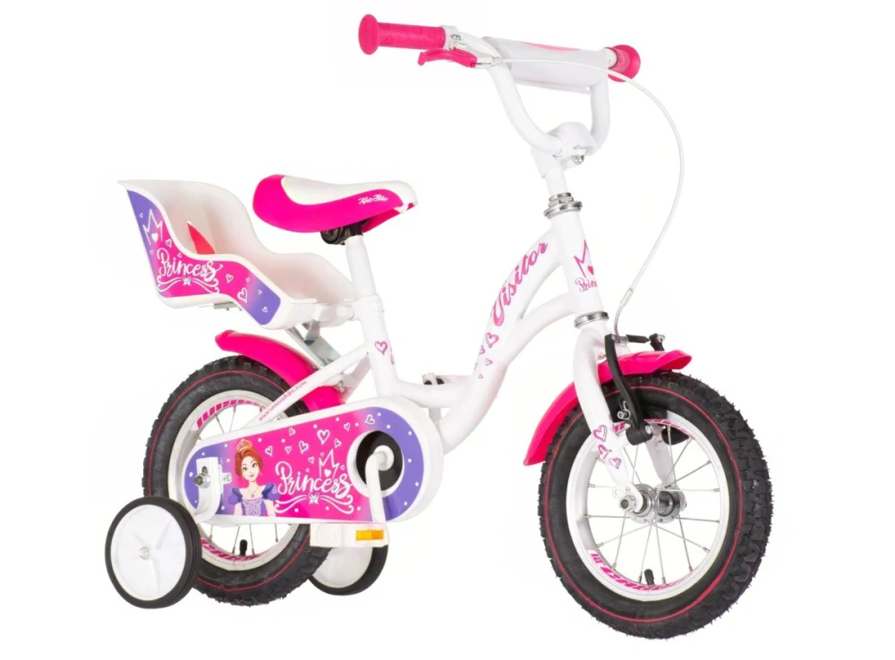 Bicykel Visitor Princess 12" Ružová Biela