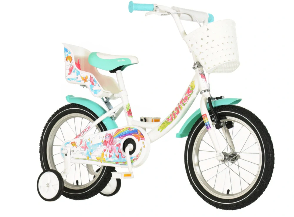 Bicykel Visitor LOLA 16" Biela Tyrkys