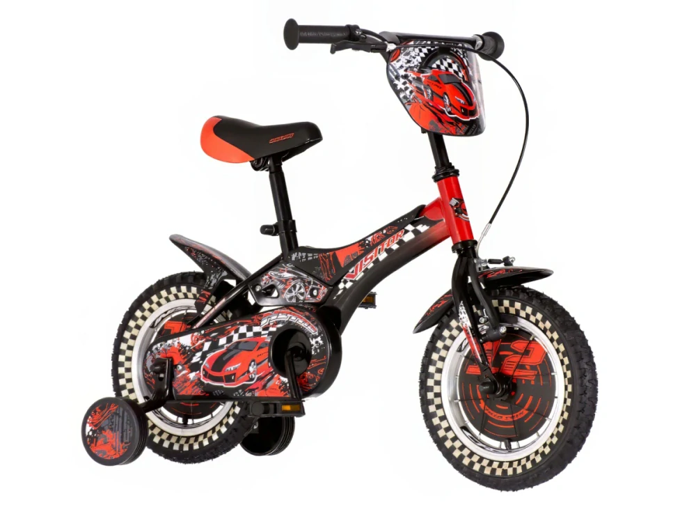 Bicykel Visitor Nitro 12" Čierno Červený KIDS