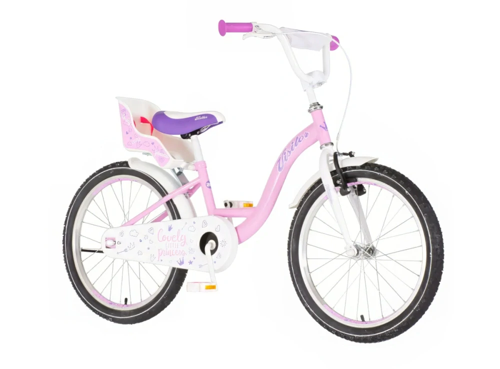 Bicykel Visitor Lovely Little Princess 20" Ružová Biela Fialová KIDS