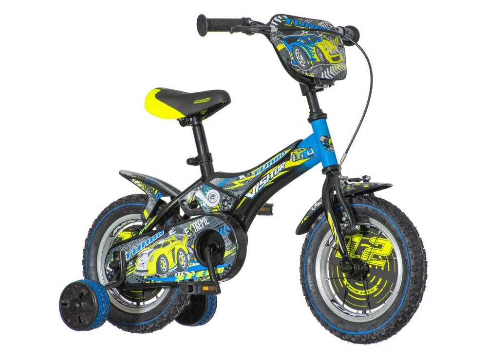 Bicykel Visitor Turbo 12" Žlto Modrá KIDS
