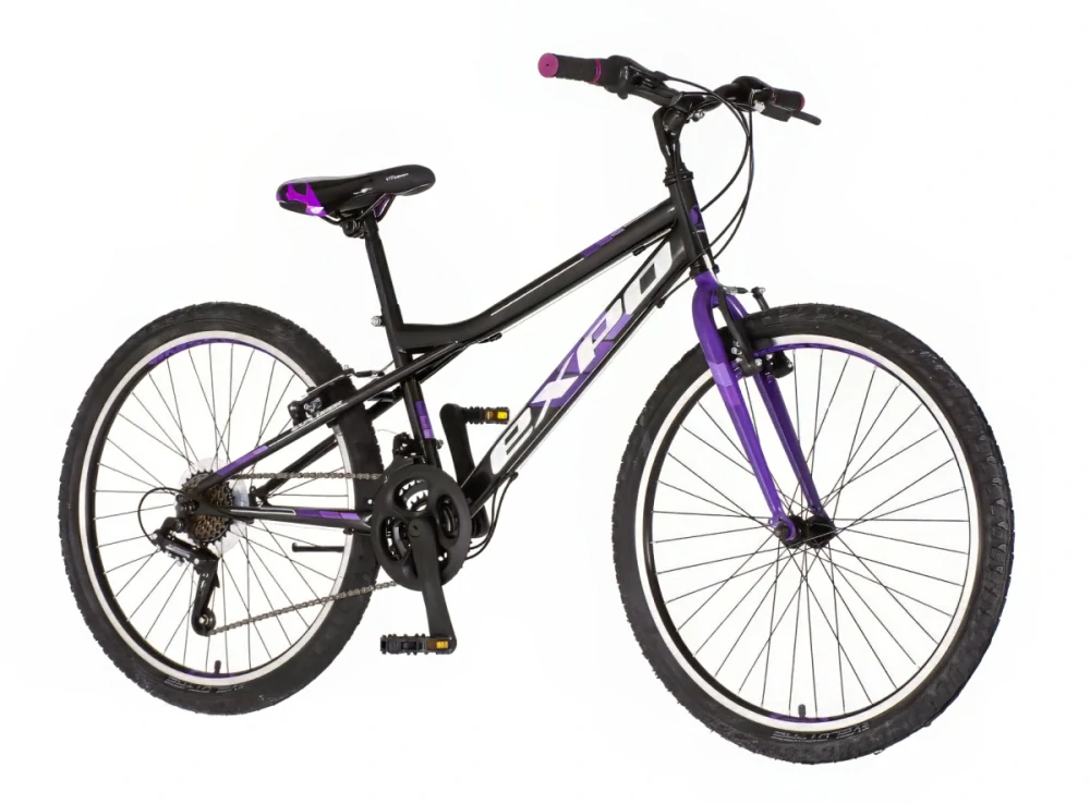 Bicykel Explorer Spark 24" Čierna Fialová KIDS