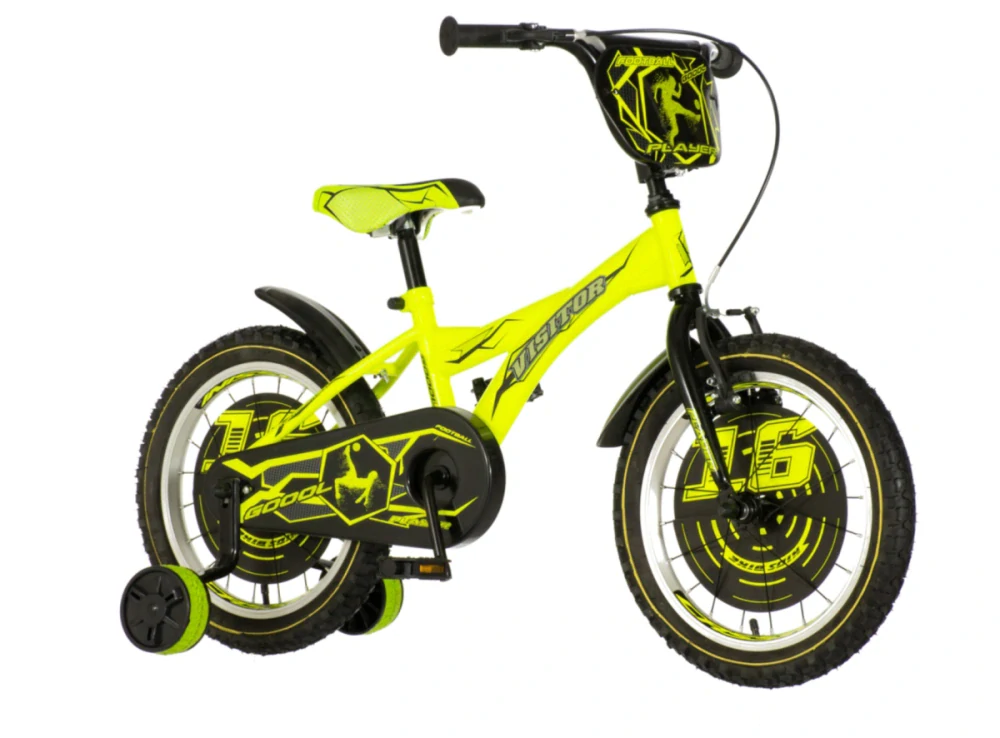 Bicykel Visitor Player 16" Neonova Žlto Čierna KIDS