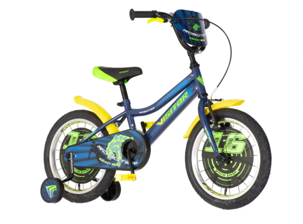 Bicykel Visitor Roboter 16" Modro Žltá KIDS