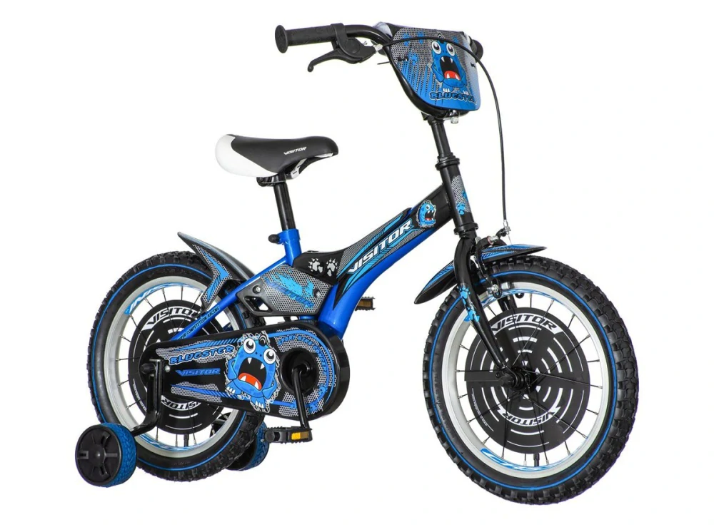 Bicykel Visitor Bluester 16" Čierna Modrá