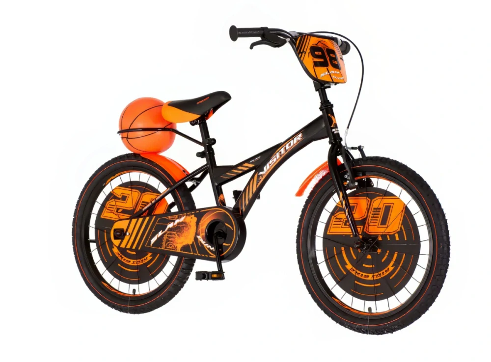 Bicykel Visitor Basket 20" Čierno Oranžový KIDS