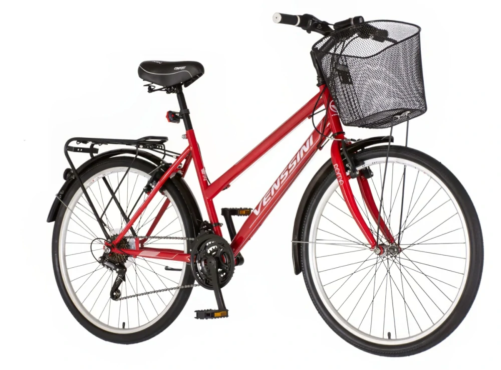 Bicykel Venssini Roma 26" Biela Červená