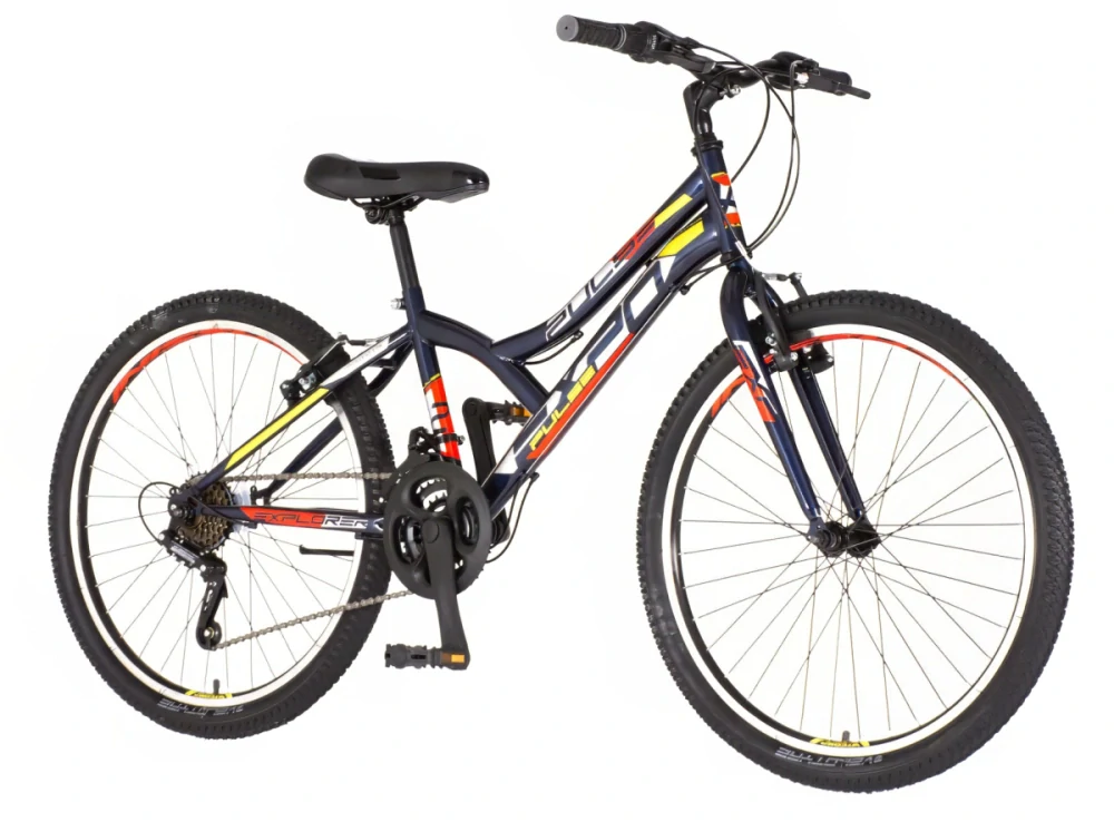 Bicykel Explorer Spy Legion 24" Tmavo Modrá Žltá Biela M