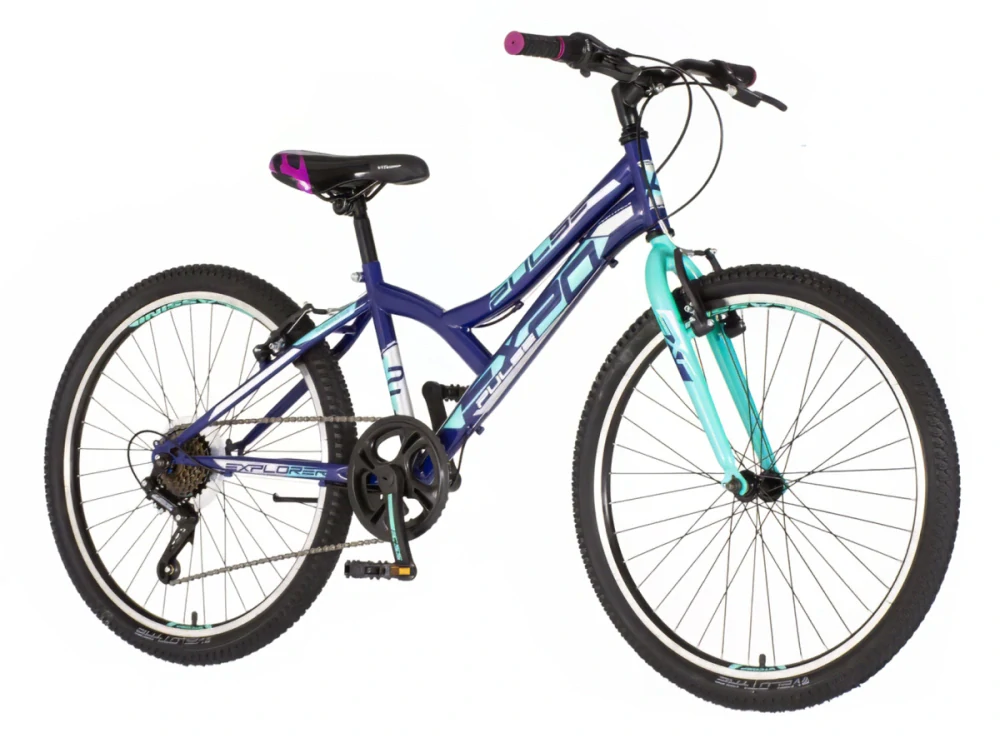 Bicykel Explorer Spy Diasy 24" Modrá Tyrkysová M