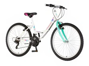 Bicykel Venssini Parma 24" Biela Tyrkys KIDS