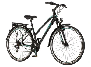 Bicykel Explorer TERRA LADY Sport 28" Čierna Tyrkys