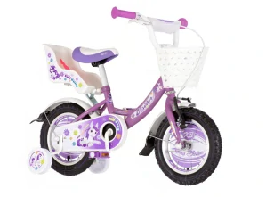Bicykel Visitor Pony 12" Fialová Biela KIDS