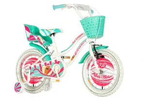 Bicykel Visitor Ice Cream 16" Biela Tyrkys