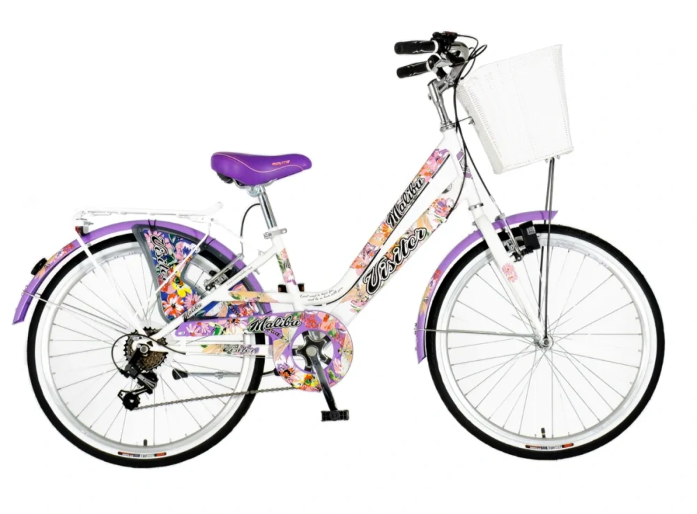 Bicykel Visitor Fashion Malibu 24" Biela Fialová
