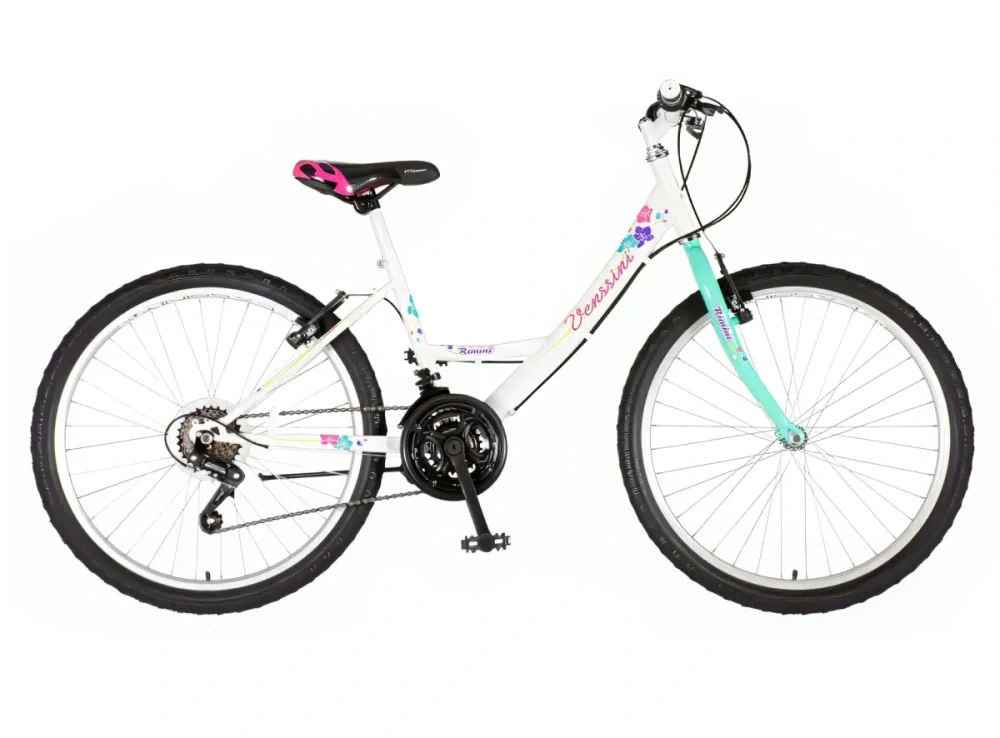 Bicykel Venssini Parma 24" Biela Tyrkys