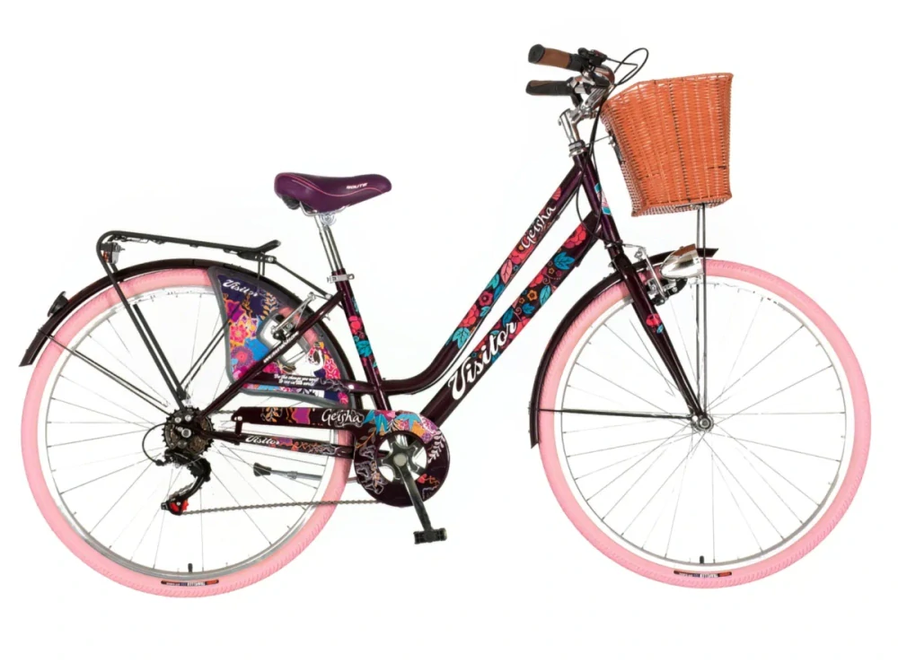 Bicykel Visitor Fashion Geisha 28" Tmavá Fialová Ružová