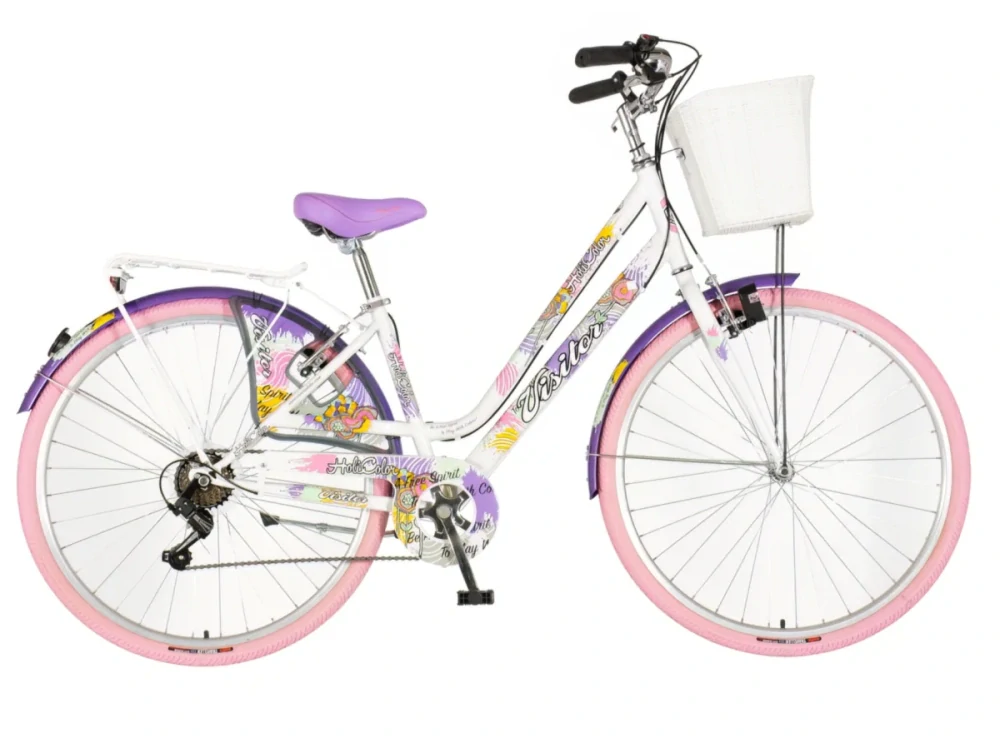Bicykel Visitor Fashion Holicolor 28" Biela Multicolor