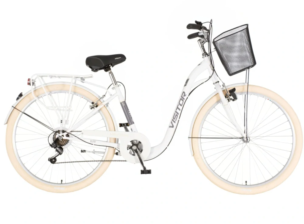 Bicykel Visitor Elite 28" Biela Sivá