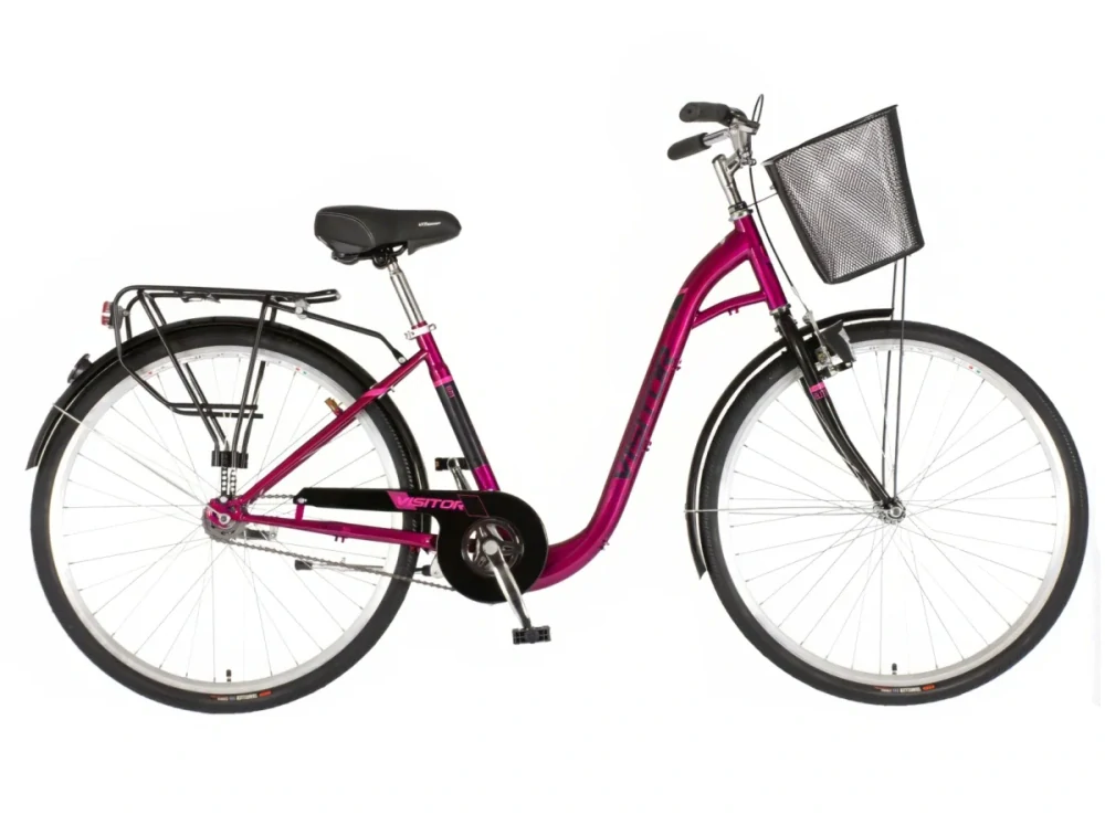 Bicykel Visitor Elite 28" Fialová Čierna
