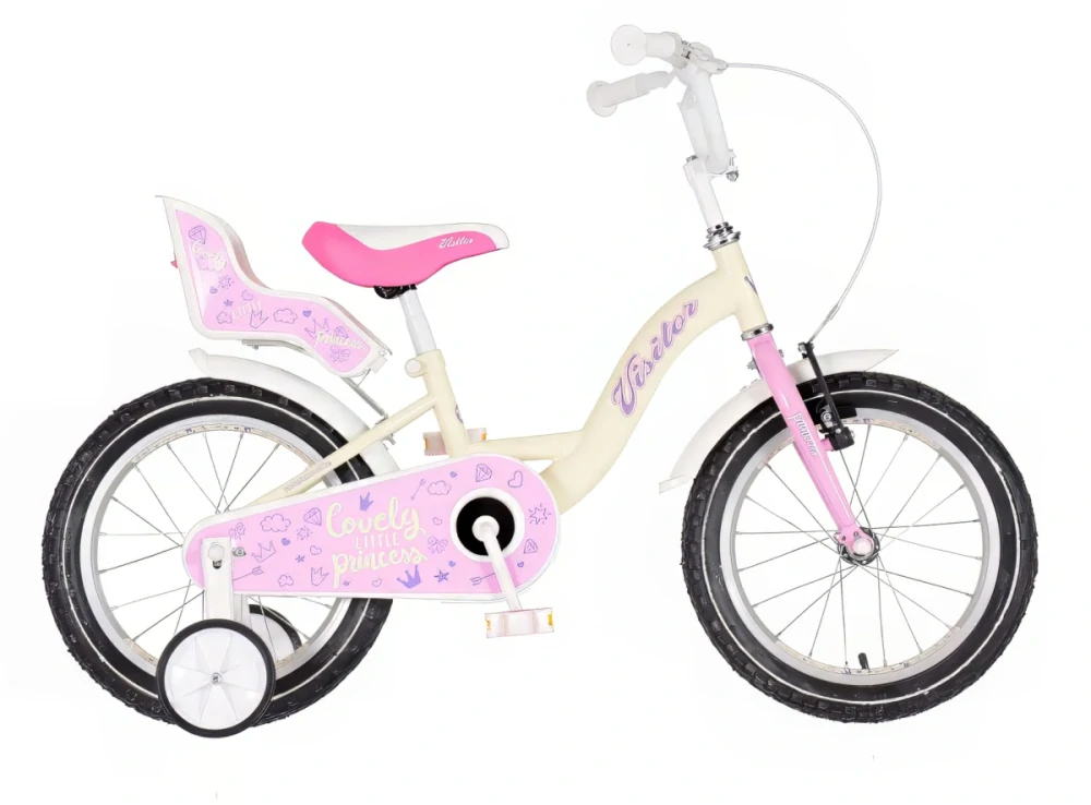 Bicykel Visitor Lovely little Princess 16" Bežová Ružová KIDS