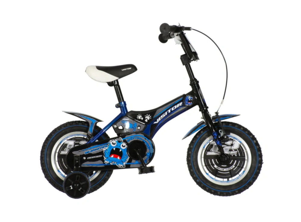 Bicykel Visitor Bluester 12" Čierno Modrý KIDS