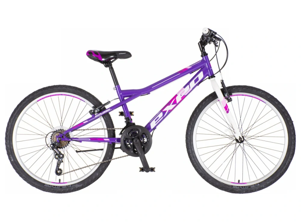 Bicykel Explorer Spark 24" Fialová Biela KIDS