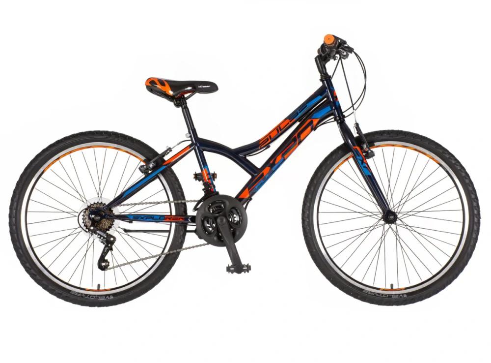 Bicykel Explorer Spy Diasy 24" Tmavá Modrá Modrá Oranžová M
