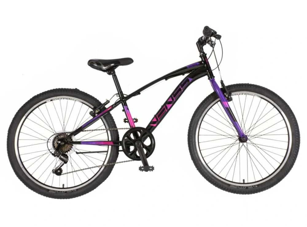 Bicykel Visitor Arcadia 24" Čierna Fialová KIDS