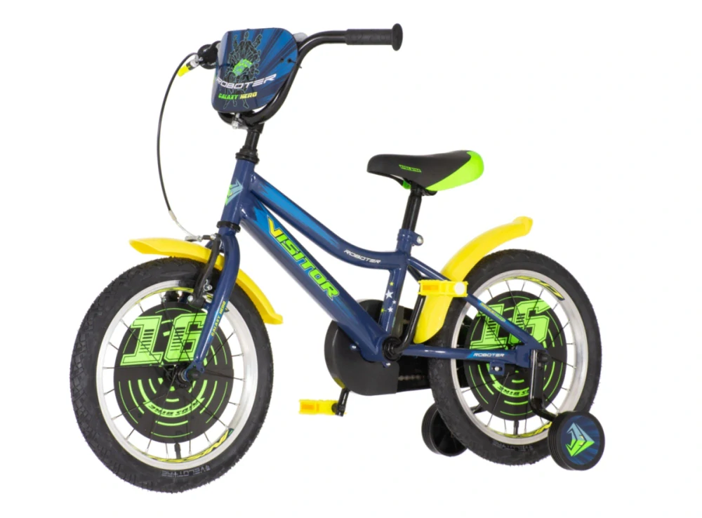 Bicykel Visitor Roboter 16" Modro Žltá KIDS