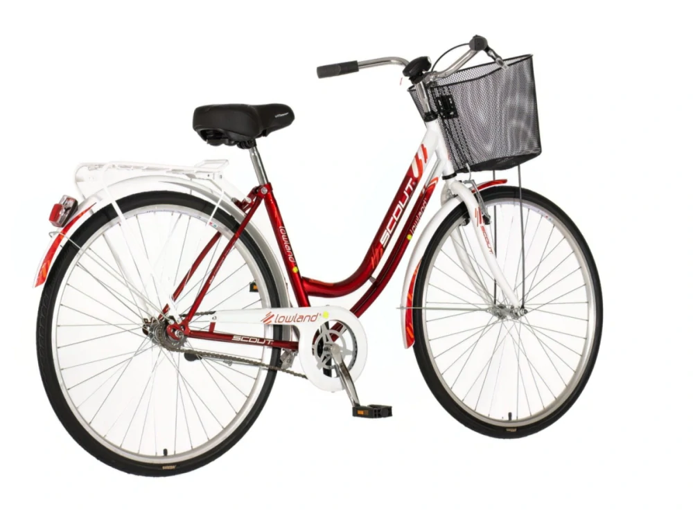 Bicykel Visitor Lowland 28" Červená Biela Oranžová W