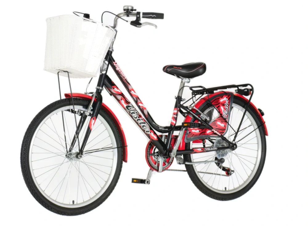 Bicykel Visitor Fashion Inferior 24" Čierna Červená
