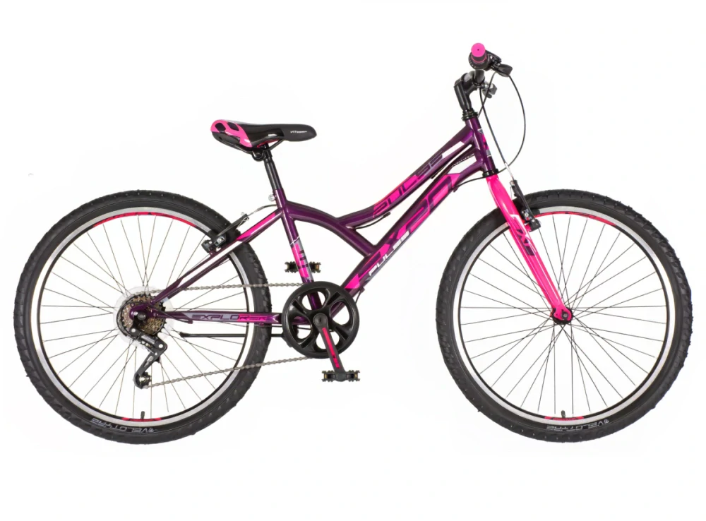 Bicykel Explorer Spy Diasy 24" Fialová Ružová M