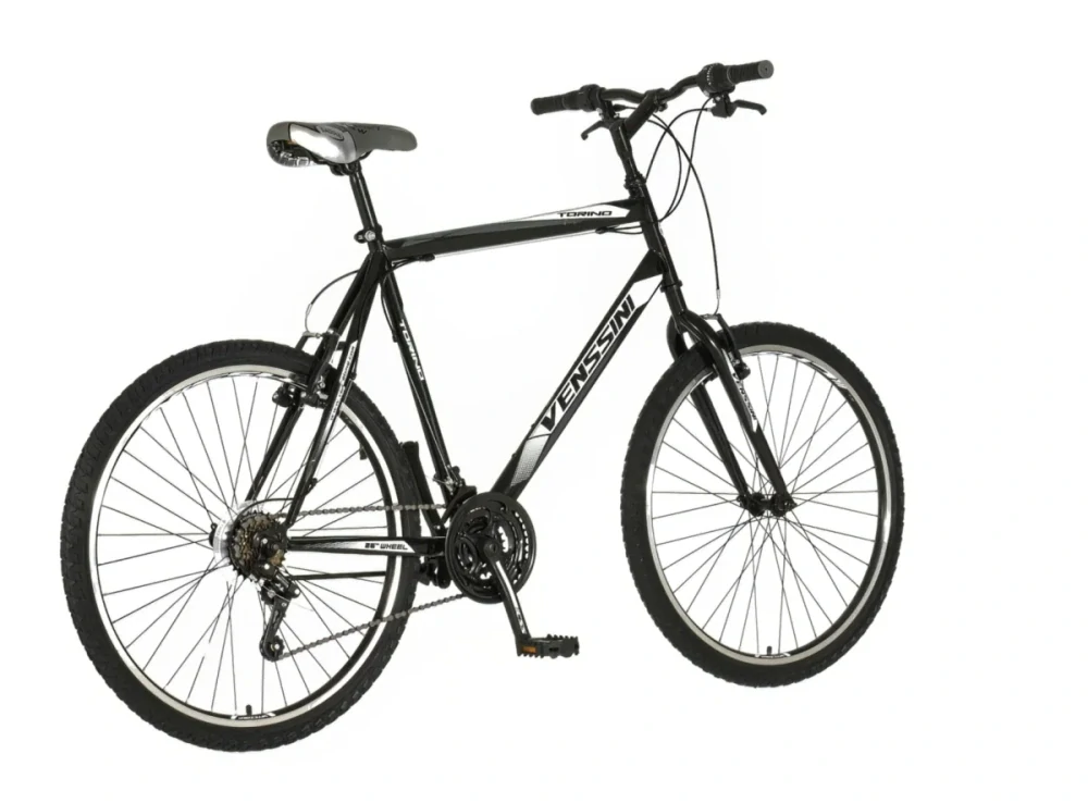 Bicykel Venssini Torino 26" Čierna Biela