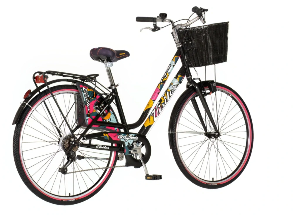 Bicykel Visitor Fashion Arrhythmia 28" Čierna Multicolor