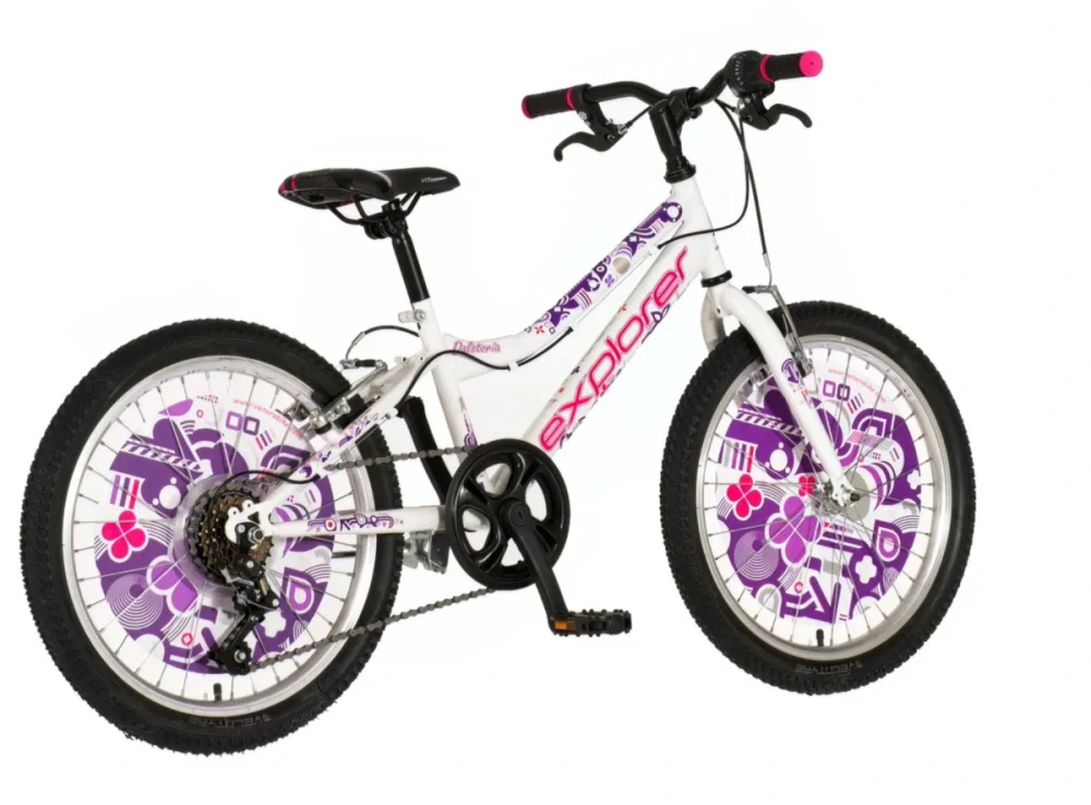 Bicykel Explorer Rhino 20" Biela Fialová