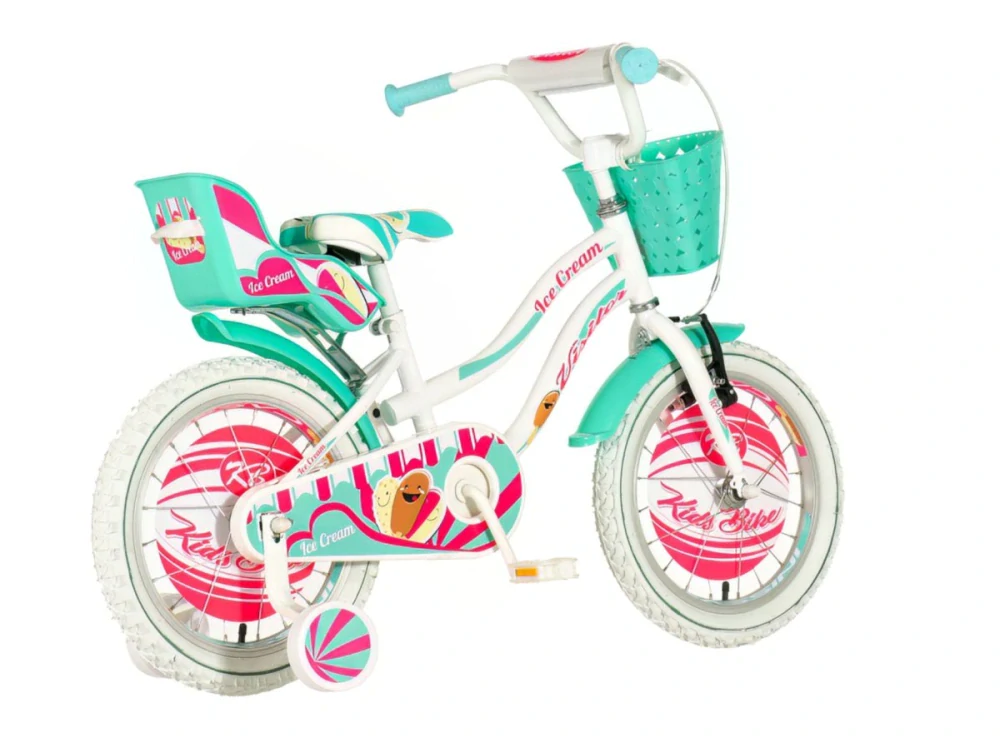 Bicykel Visitor Ice Cream 16" Biela Tyrkys KIDS