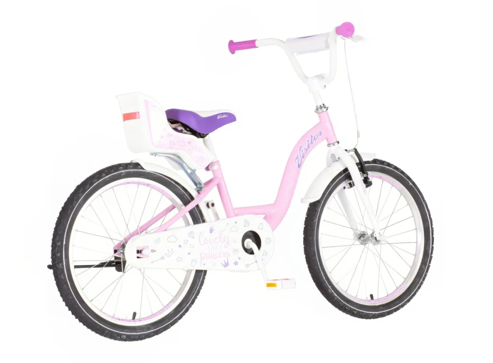 Bicykel Visitor Lovely Little Princess 20" Ružová Biela Fialová KIDS