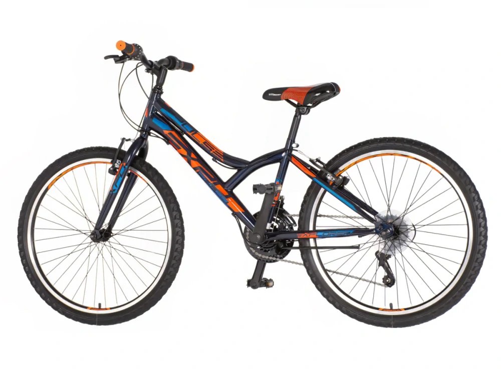 Bicykel Explorer Spy Diasy 24" Tmavá Modrá Modrá Oranžová M