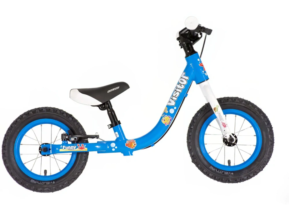 Bicykel Visitor Gur Gur 12" Modro-Biely KIDS