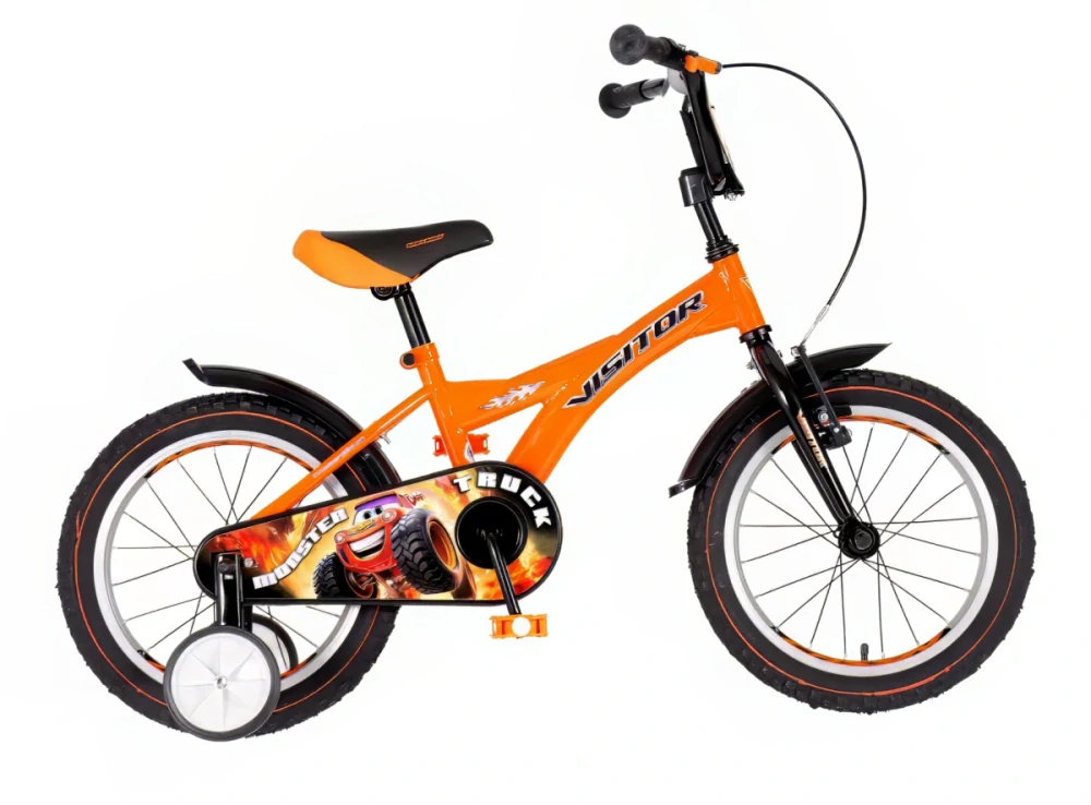 Bicykel Visitor Truck monster 16" Oranžovo Čierna KIDS