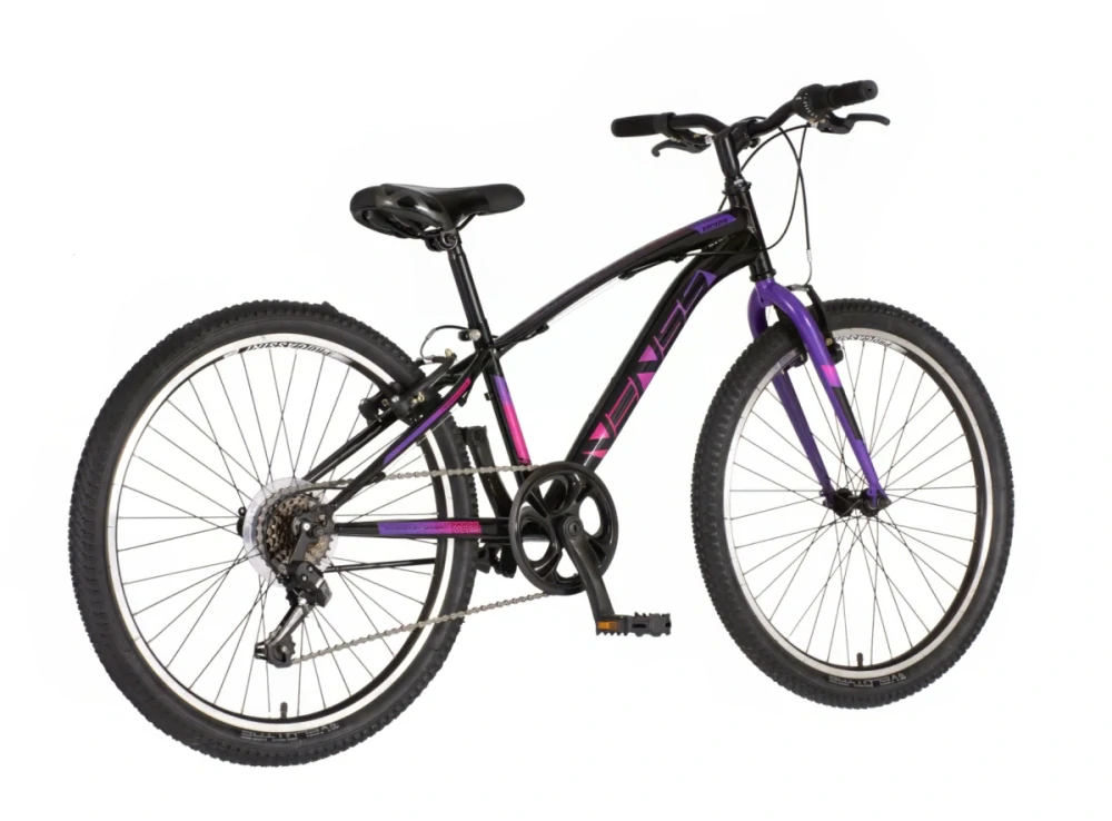 Bicykel Visitor Arcadia 24" Čierna Fialová KIDS