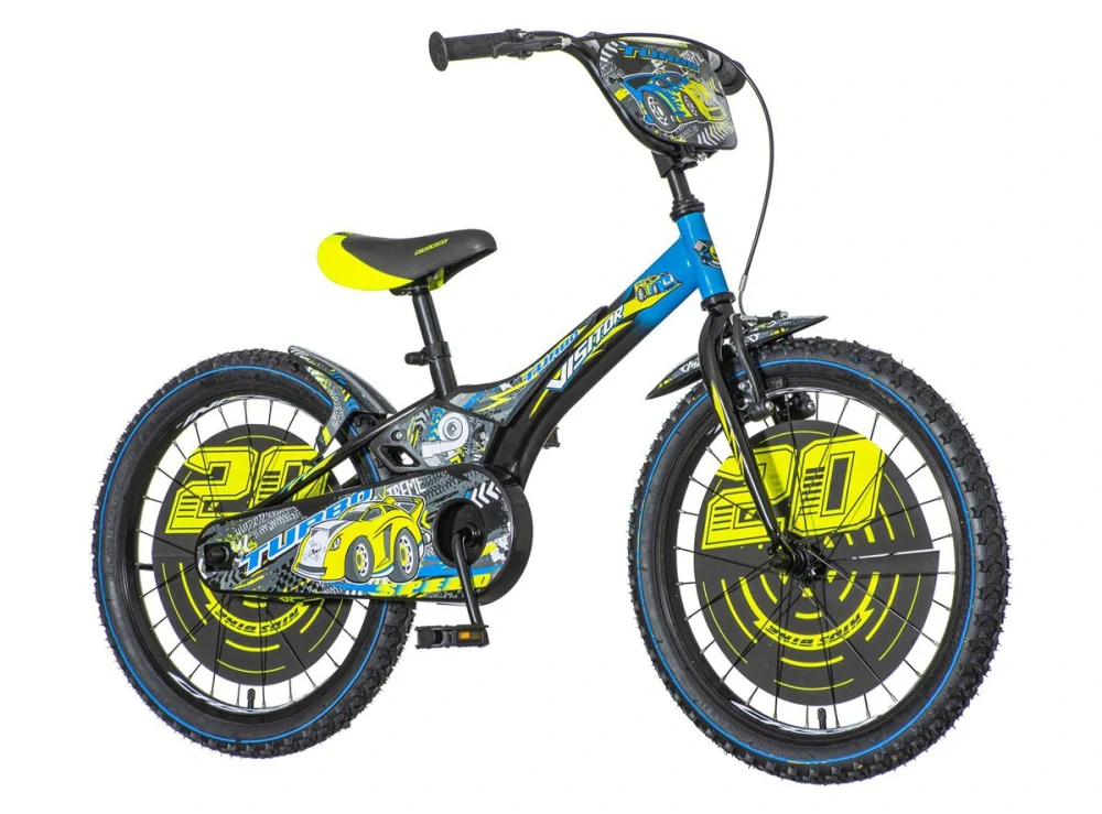 Bicykel Visitor Turbo 20" Žlto Modrý KIDS